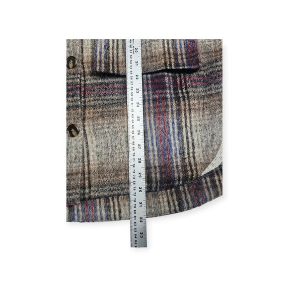 Lucca | Shacket Jacket | Women's | Large | Plaid Flannel | Oversized Wool Blend - Picture 5 of 9